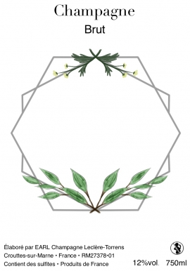 Champagne LECLERE-TORRENS - A. Cadre De Feuille